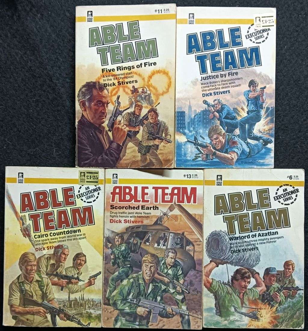 23 Able Team paperbacks - Dick Stivers - Softcovers
