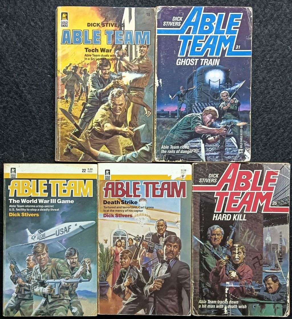 23 Able Team paperbacks - Dick Stivers - Softcovers
