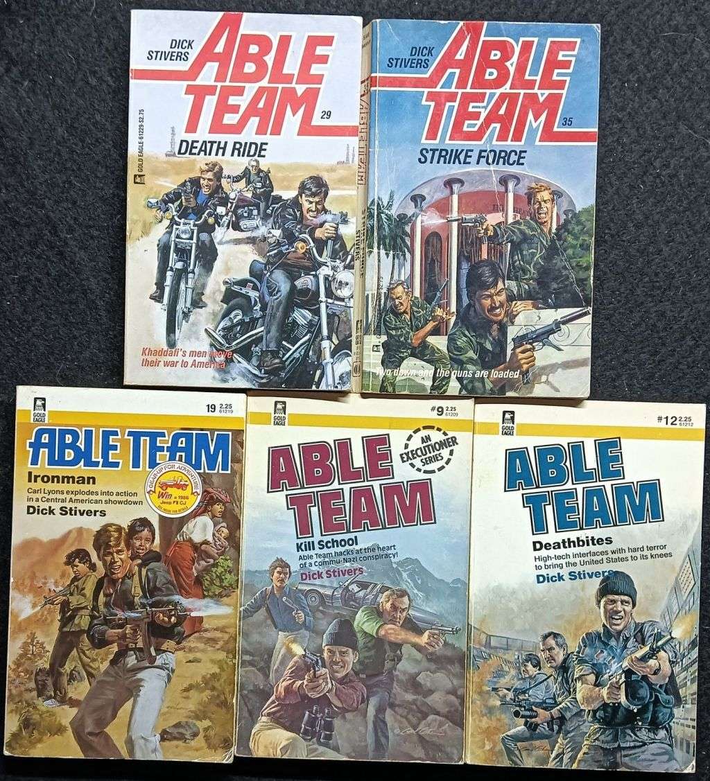 23 Able Team paperbacks - Dick Stivers - Softcovers