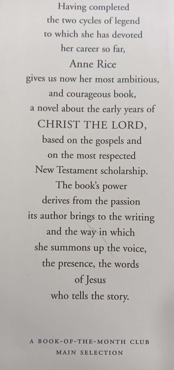 Christ the Lord out of Egypt - Ann Rice - Hardcover - 322 pages