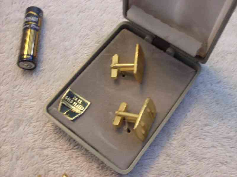 Gold-plated cufflinks