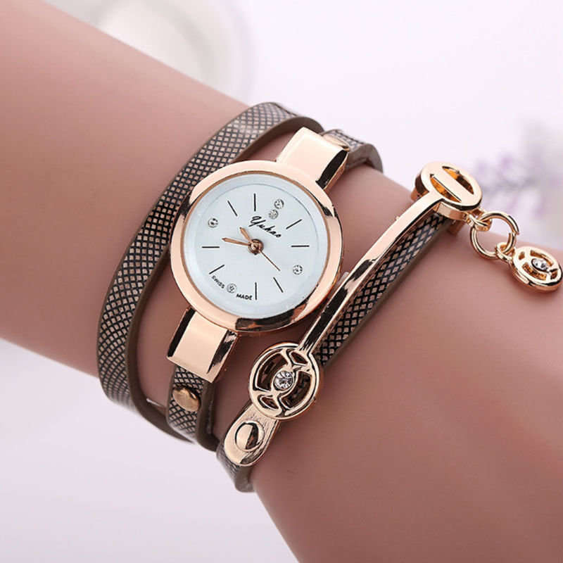 New fashion women's wrap bracelet wrist watch