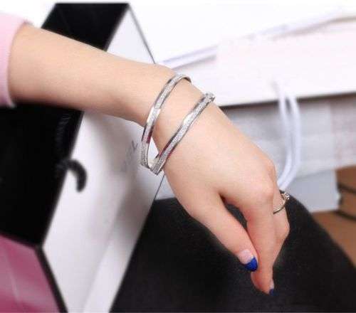 New fashion charm bracelet Rhinestone gold plated bangle