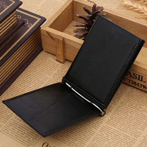 Men's leather wallet L-shape
