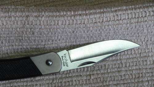 Kershaw Pocket Knife With Leather Sheath