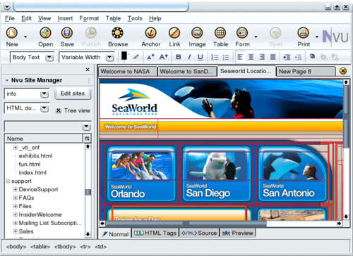 NVU Website Web Design Software CSS HTML Create Creator CD + User manual + 800 Website Templates