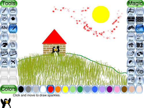 Tux Paint Children's Educational Drawing Software Package... art, design, learn