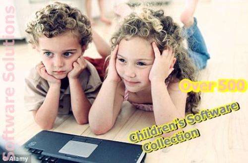 OVER 500 CHILDRENS GAMES EDUCATIONAL SOFTWARE~KIDS SCHOOL CD for PC / Laptops NEW