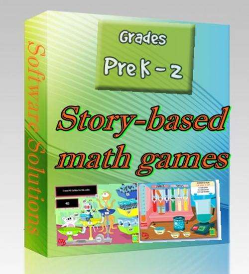 Story Based Math Games for Kindergarden to Grade 2 Software for PC - learn a lot of math by playing!