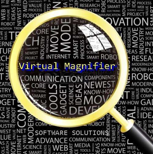Virtual Magnifier Magnification Enlarge Screen NEW Software Program on CD
