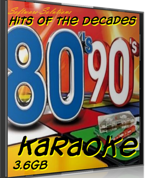 Hits of the 80 & 90's Pop, Rock, Dance Karaoke Collection for PC - Over 3GB!