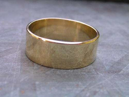 MENS/LADIES RING 10MM BRASS Handmade Jewellery ALL SIZES AVAILABLE