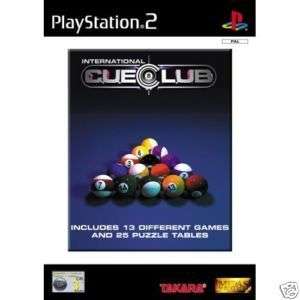 INTERNATIONAL CUE CLUB POOL PS2 GAME Playstation