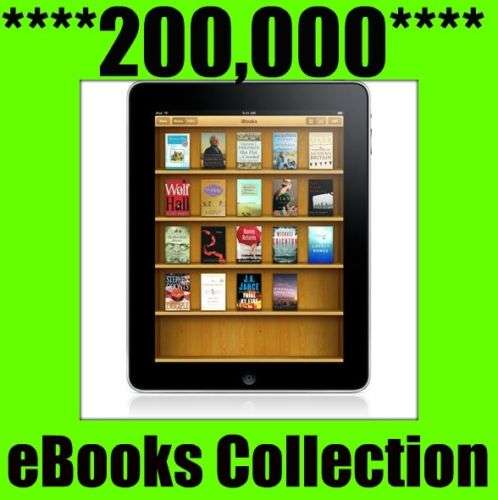 200,000 E-Books 3 DVD Collection for all ebook readers, Kindle Amazon + Free Software NEW