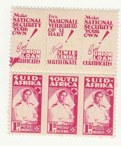 1942-1944 War Effort Reduced Sizes in pairs SACC 96 MNH