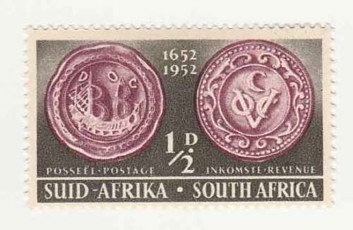 Union. SACC135 1952 Tercentenary of Landing of Van Riebeeck MNH