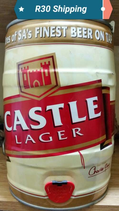 Castle Lager 5L Keg With Tap.