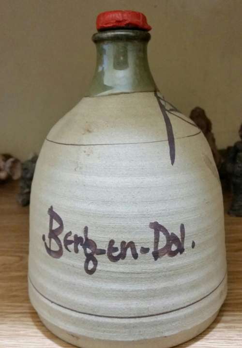 Berg-en-Dal. Vintage Clay Bottle.