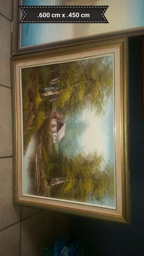 2x Vintage Oil paintings.