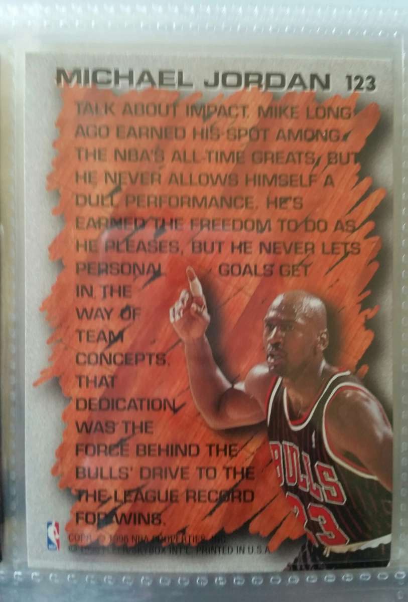 Micheal Jordan Trading Card.
