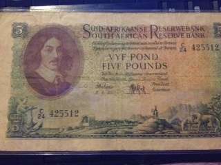 VYF POND ----UNION SOUTH AFRICA, VYF POND NOTE