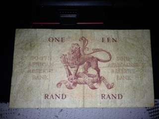SOUTH AFRICA R1 NOTE  DE KOCK
