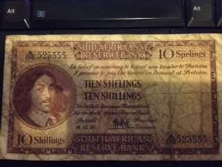 10 SHILLINGS DE KOCK