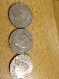 SOUTH AFRICA 2 SHILLINGS , 3 COINS 1 PRICE , ALL 1952