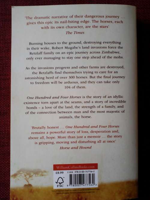 One Hundred and Four Horses by Mandy Retzlaff. S/C. 276 pp. 300gm  2013