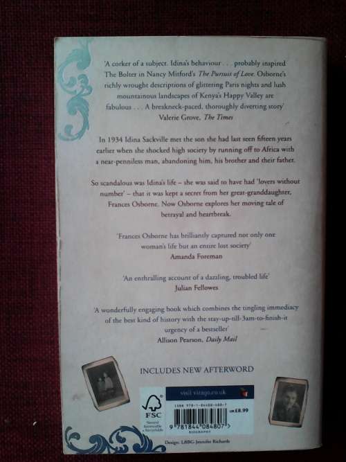 The Bolter by Frances Osborne. S/C. 319 pp. s/c  2009