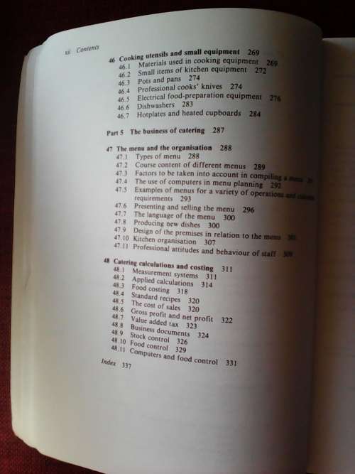 Principles of Catering by M Colleer & C Sussams. Large format. S/C. 352 pp.