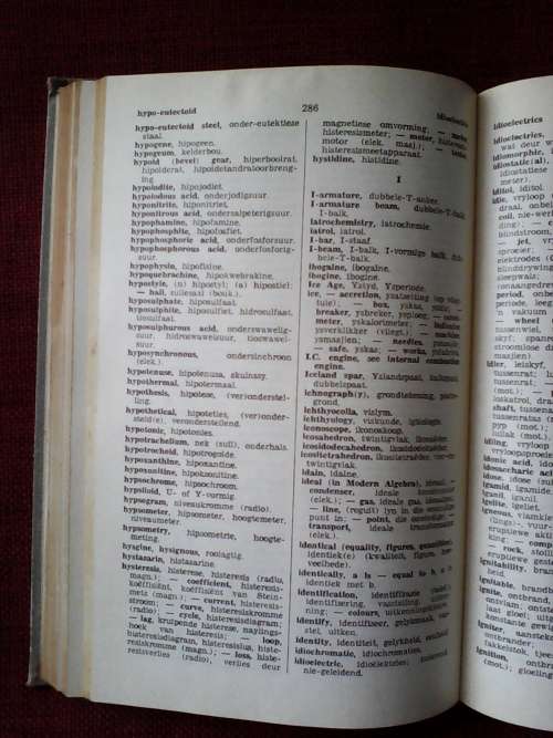 Engels-Afrikaanse Tegniese Woordeboek, dr HJ Terblanche. H/B. 639 pp.