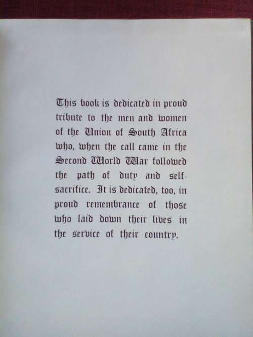 Springbok Record, compiled and edited by Harry Klein. 1st 1946. Large format hardcover. 304 pp.