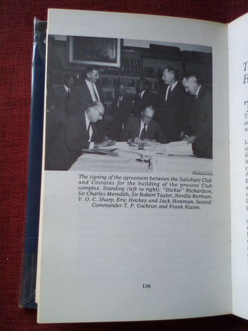 Sable: The Story of the Salisbury Club by Colin Black. First 1980. H/C with jacket. 254 pp.