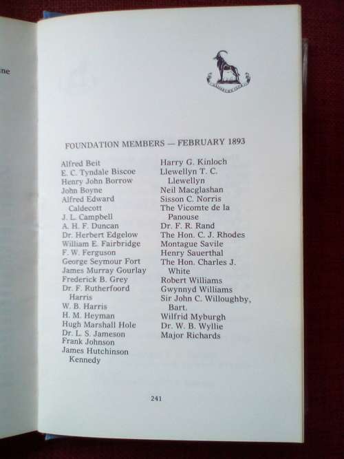 Sable: The Story of the Salisbury Club by Colin Black. First 1980. H/C with jacket. 254 pp.