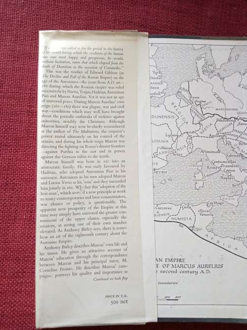 Marcus Aurelius by Anthony Birley. 1st 1966. H/C with jacket. 354 pp.