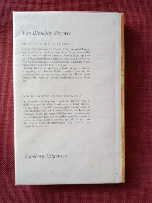 Hinderlaag in Geraamtekloof deur Herbert Kranz. 1ste Afrikaanse uitgawe 1964. H/B met omslag. 172 pp