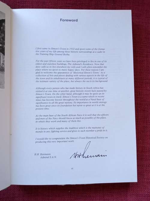 Historical Simon´s Town. Edited by BB Brock with HC Willis. 1st 1976. Large format. 217 pp.