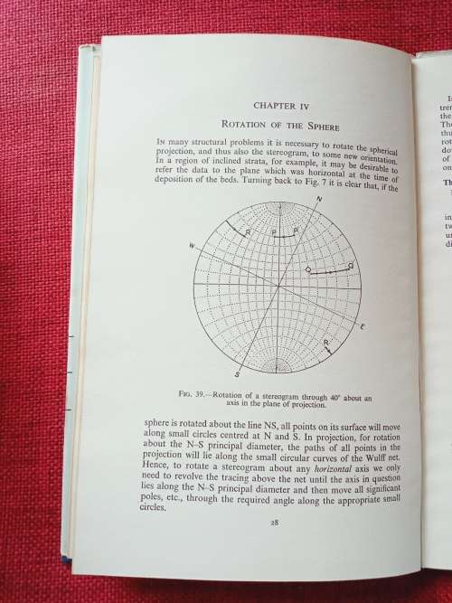 The Use of Stereographic Projection in Structural Geology by FC Phillips. Reprint 1963. H/C. 86 pp.