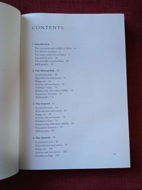 Larger Carnivores of the African Savannas by Bothma and Walker. 1st 1999. H/C with jacket. 277 pp.