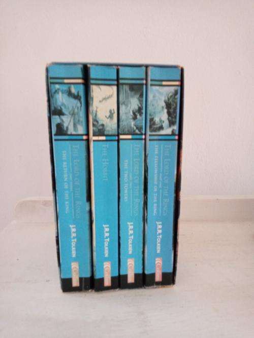 The Lord of the Rings & The Hobbit by JRR Tolkien - Boxed Set of Four Books. 2001. Paperbacks.