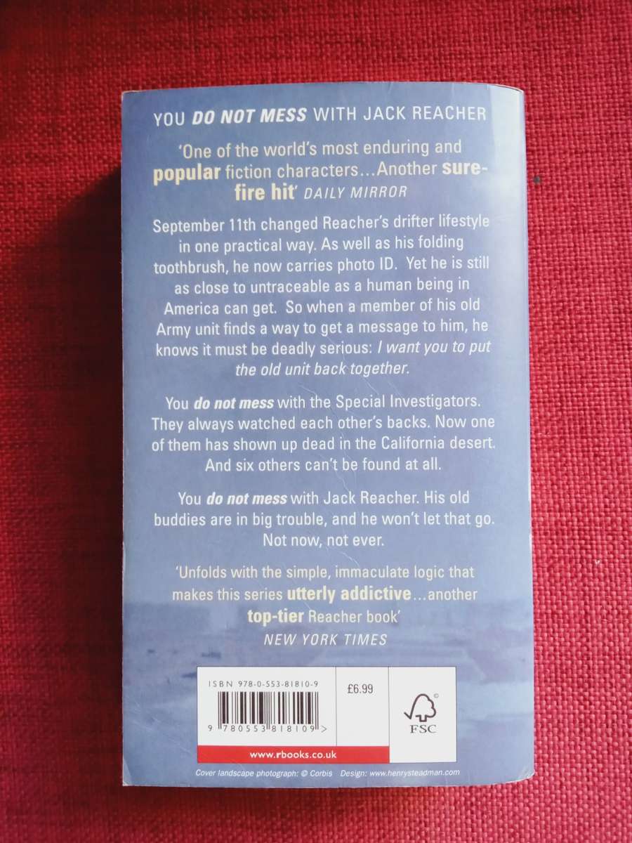 Bad Luck and Trouble, by Lee Child. Signed. First Bantam paperback edition 2008. 526 pp.