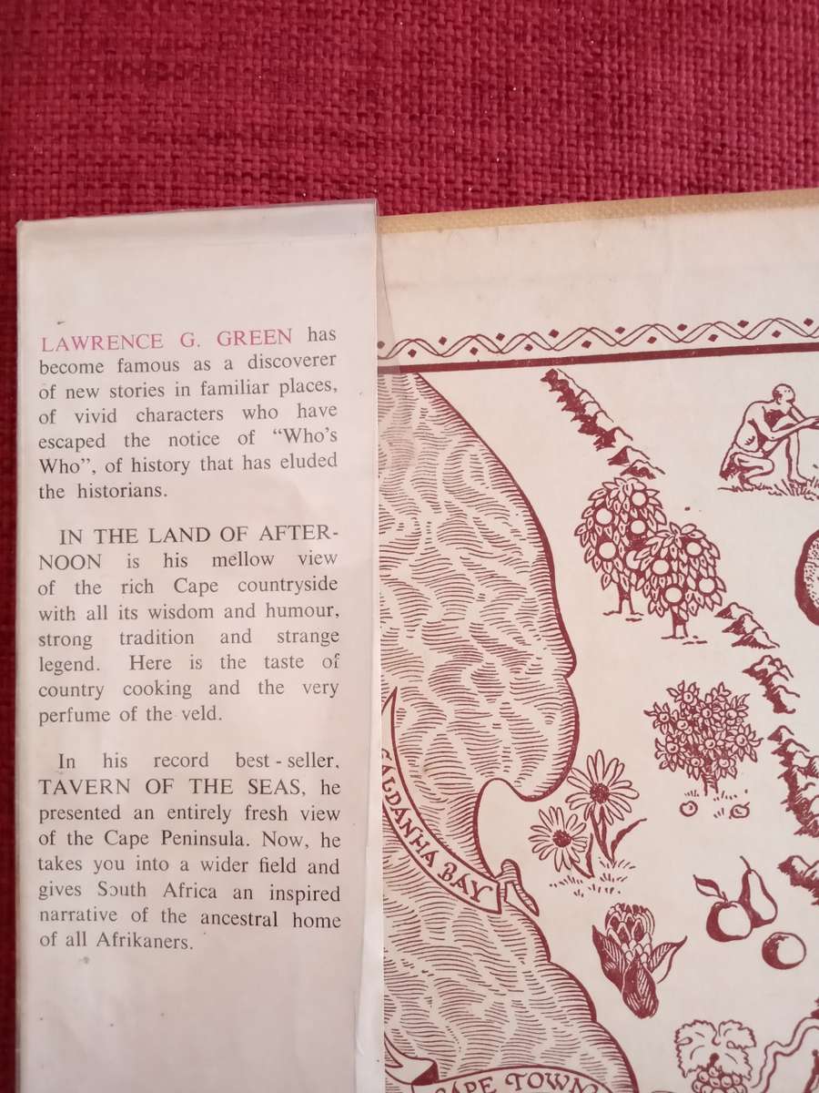 In the Land of Afternoon by Lawrence G Green. Reprint 1959. H/C. 255 pp.