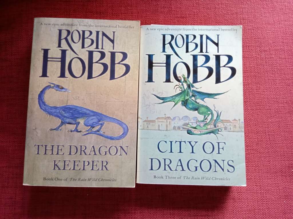 Two Books by Robin Hobb: The Dragon Keeper PLUS City of Dragons . Paperbacks.