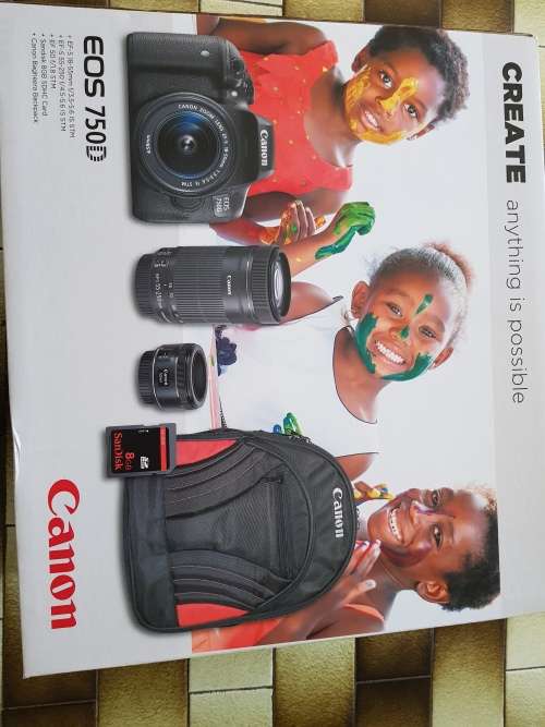 Canon EOS 750D DSLR Create Bundle **BRAND NEW SEALED**