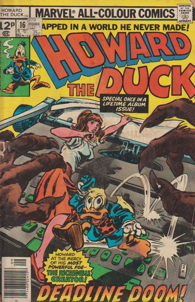 Marvel comics Howard the Duck (1976 1st Series) #16 vintage rare collectable
