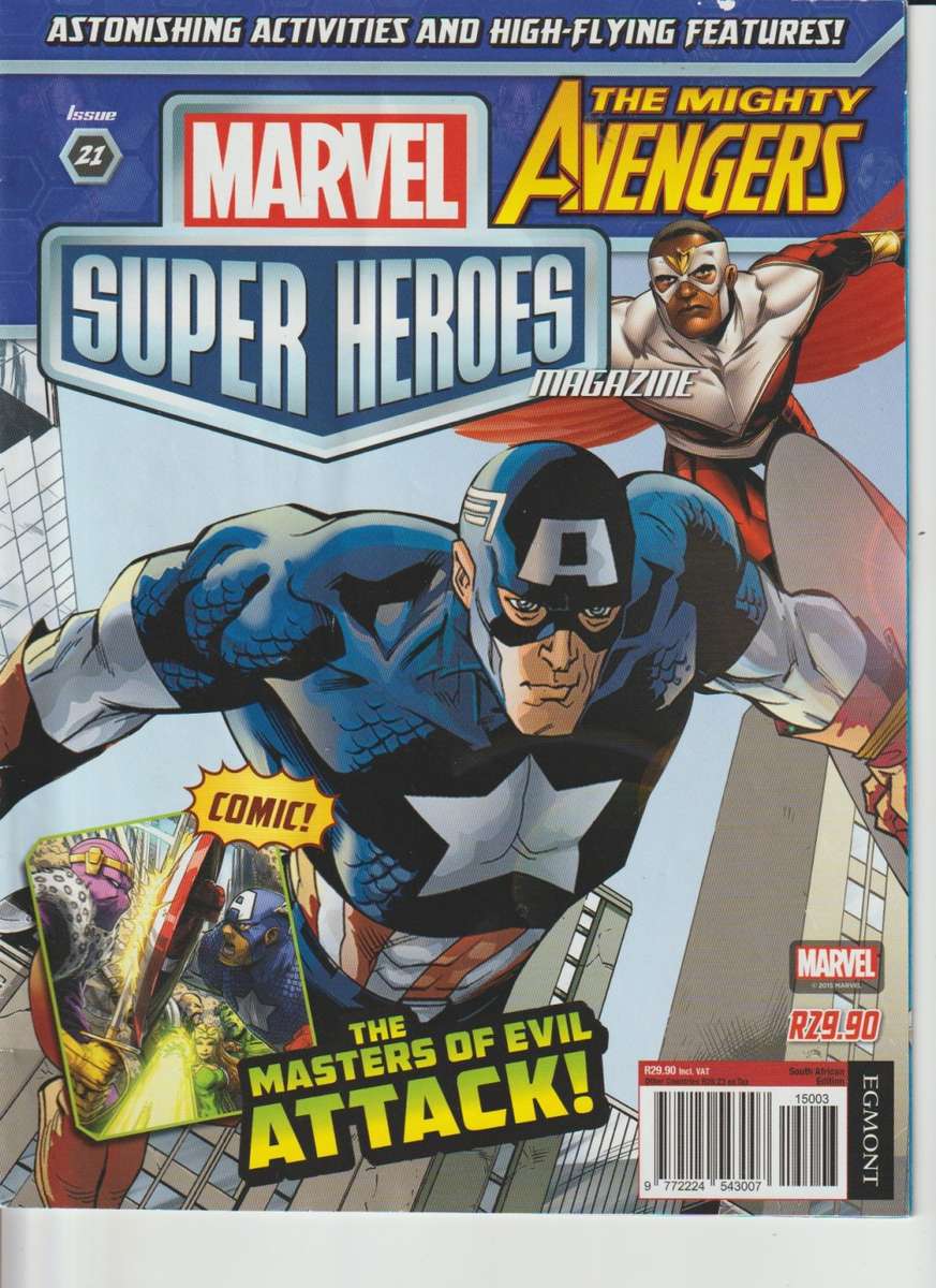 Marvel The Mighty Avengers Activity and comic book x4 for kids children boys