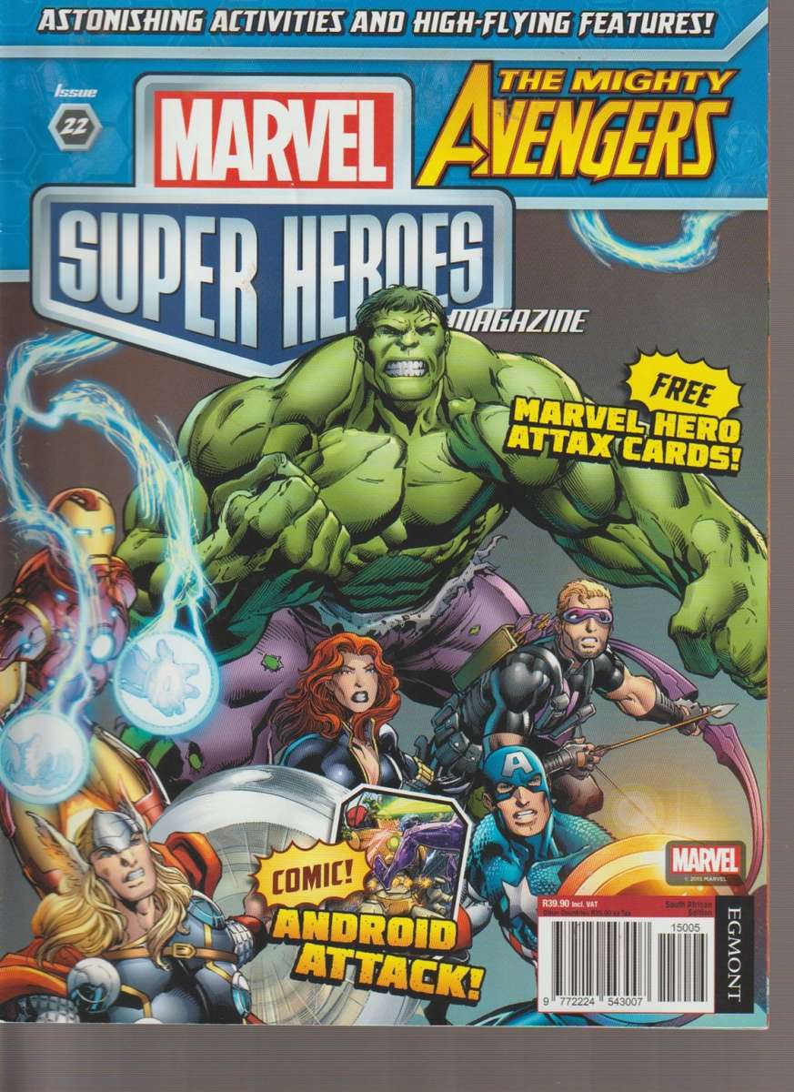 Marvel The Mighty Avengers Activity and comic book x4 for kids children boys