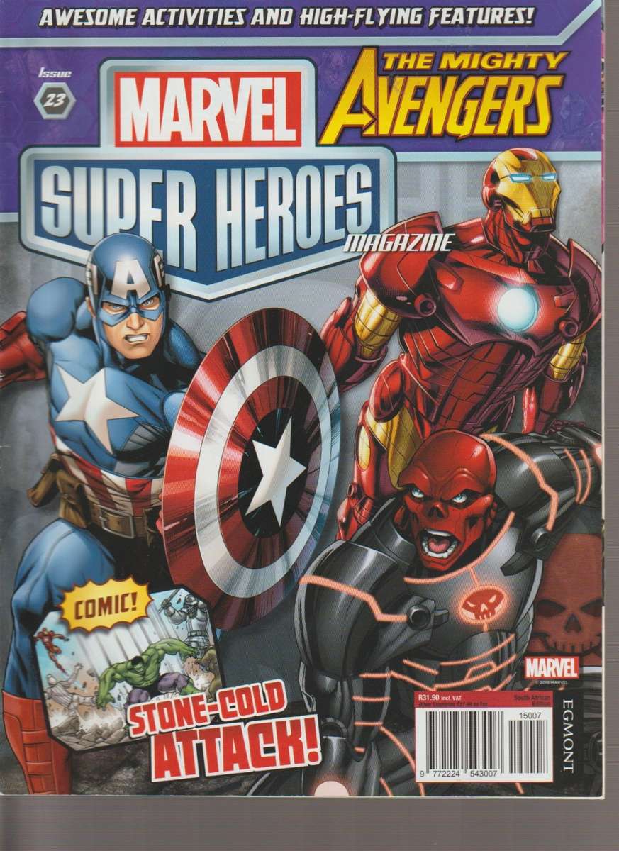 Marvel The Mighty Avengers Activity and comic book x4 for kids children boys