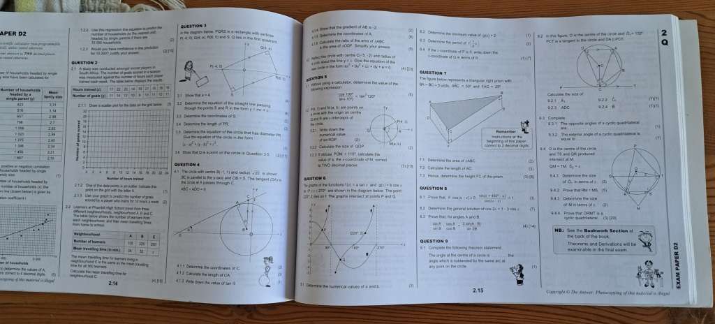 Grade 12 caps school mathematics questions and answers self-help book